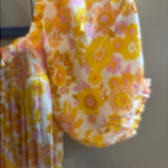 Billabong Yellow and orange Dress sz lg - Picture 3 of 4